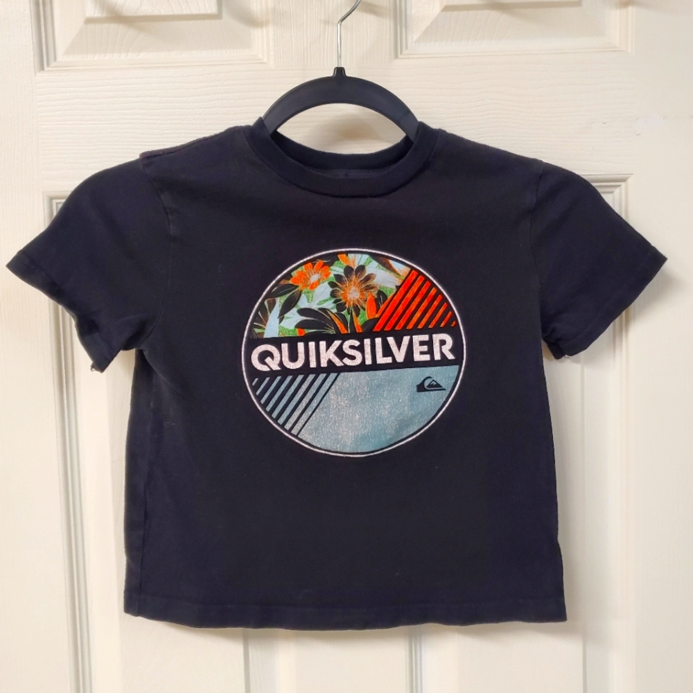 Quiksilver‎ Kids Black Graphic T-Shirt